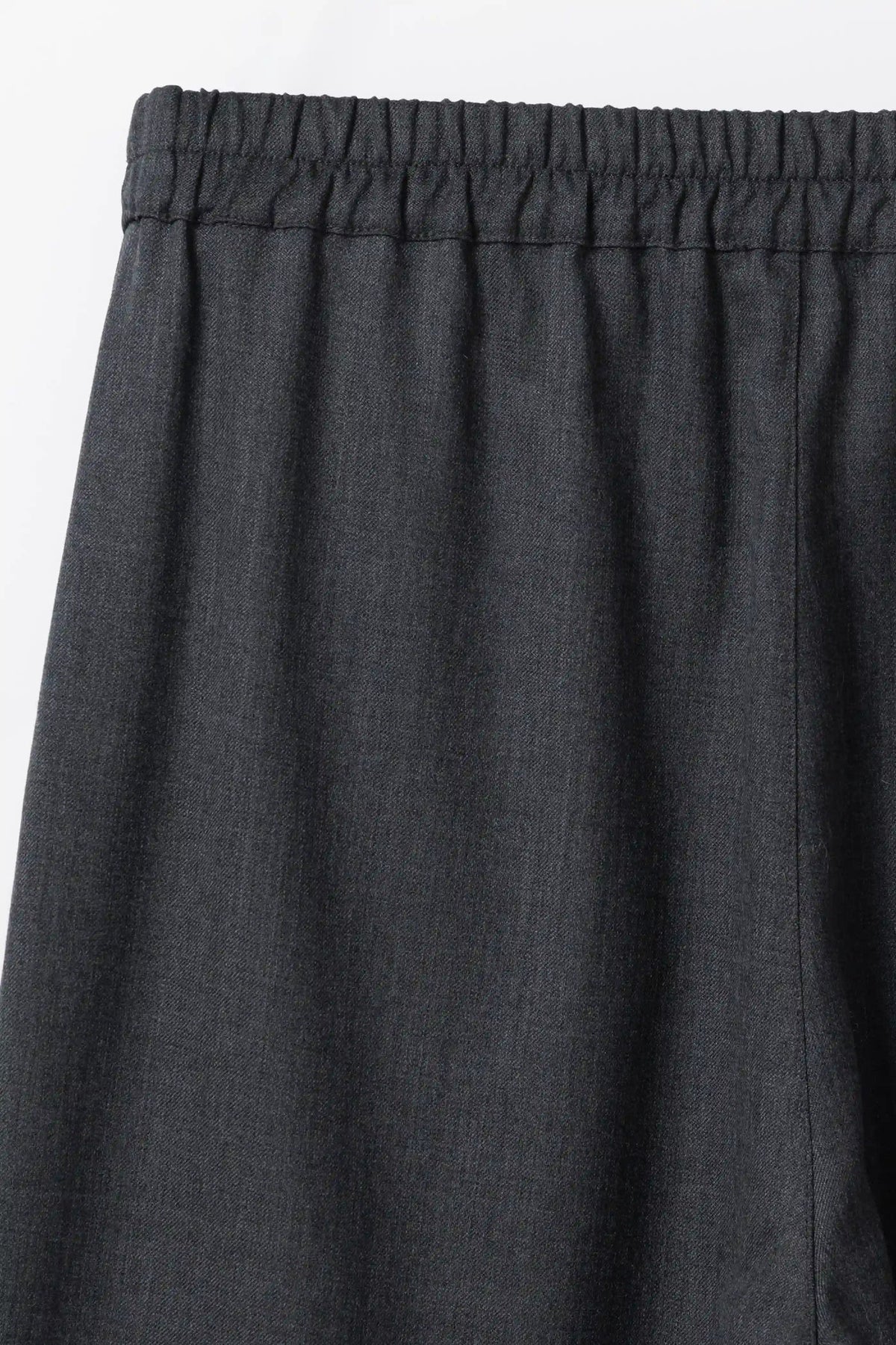 Gala Elastic Waist Wool Trousers - Charcoal