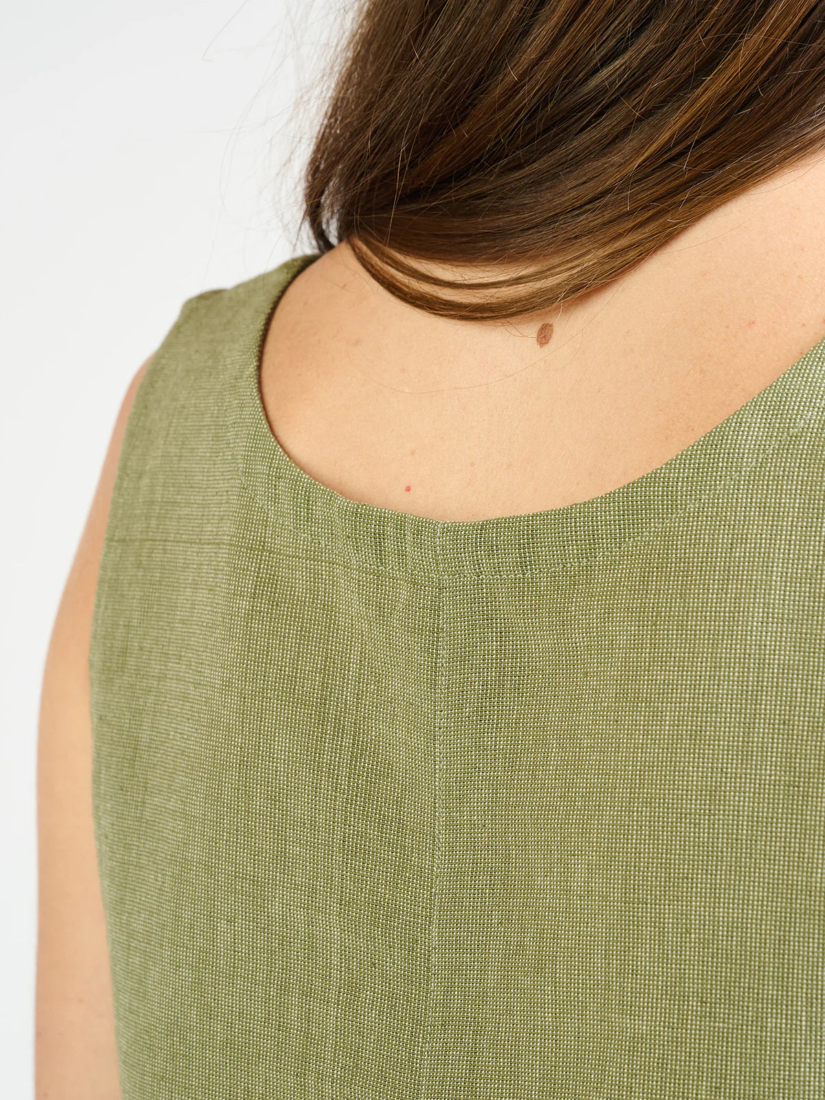 Neko Tank - Olive Chambray