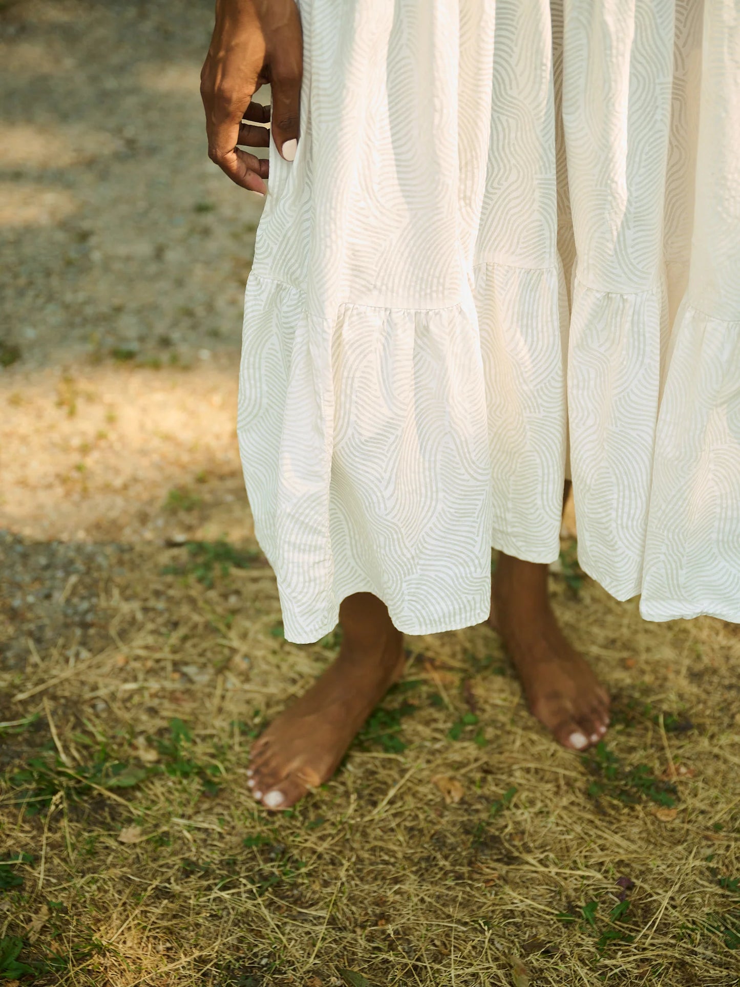 Lorelei Dress - White Waves