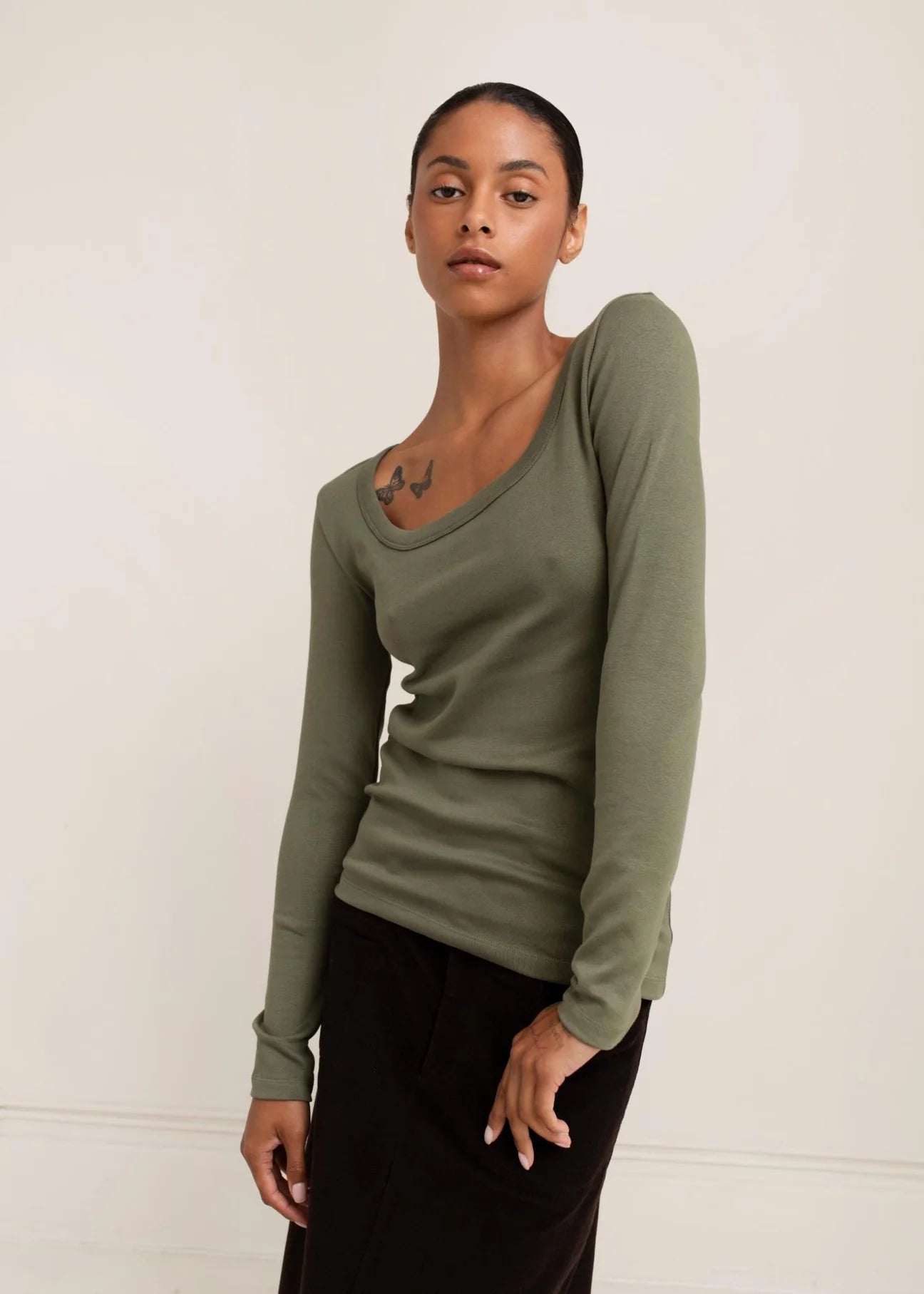 Tony Square Neck - Bronze Green