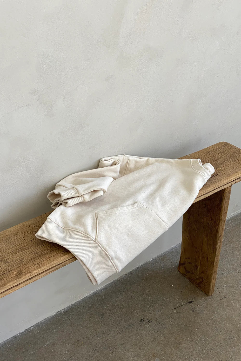 French Terry Poche Top - Naturel