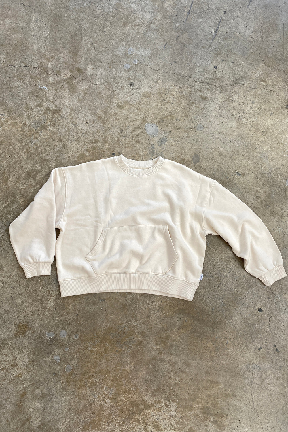 French Terry Poche Top - Naturel