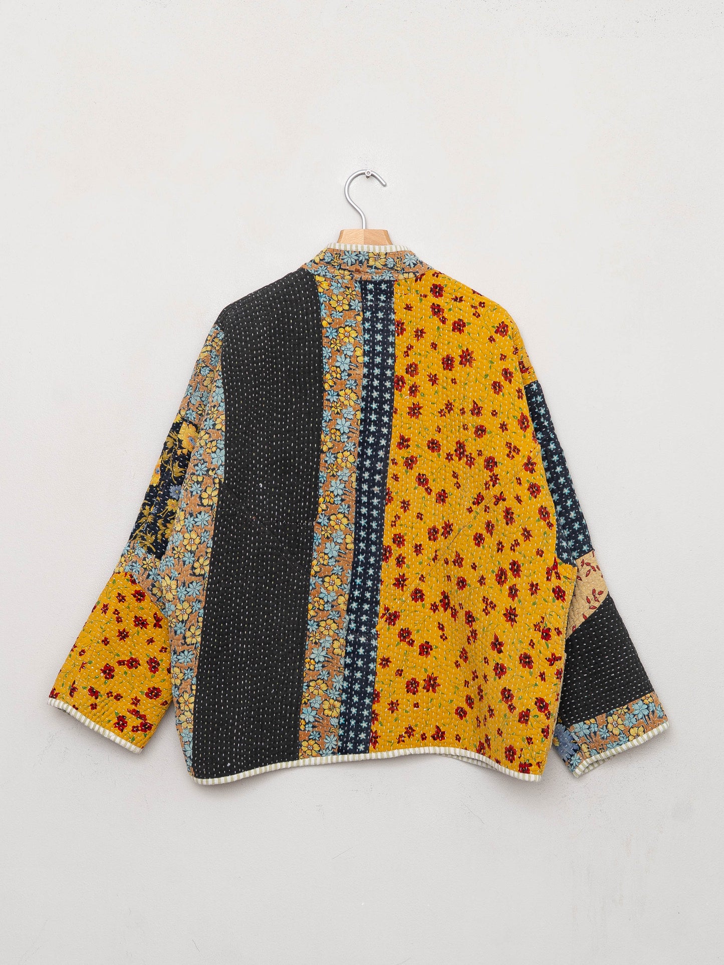 The Ladhiya Quilted Patchwork Kantha Jacket