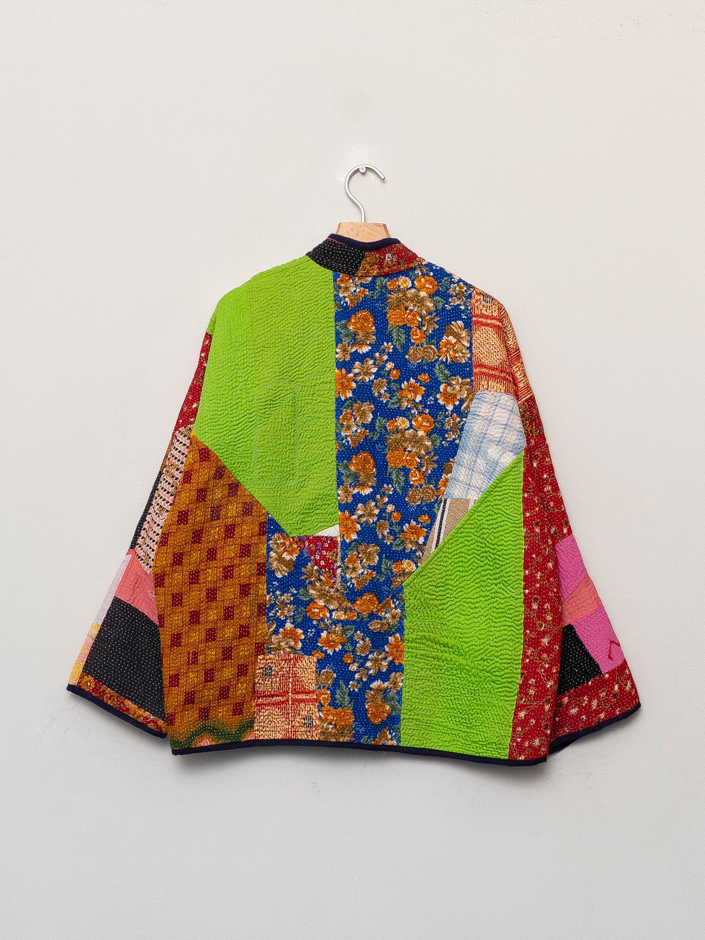 The Ladhiya Quilted Patchwork Kantha Jacket