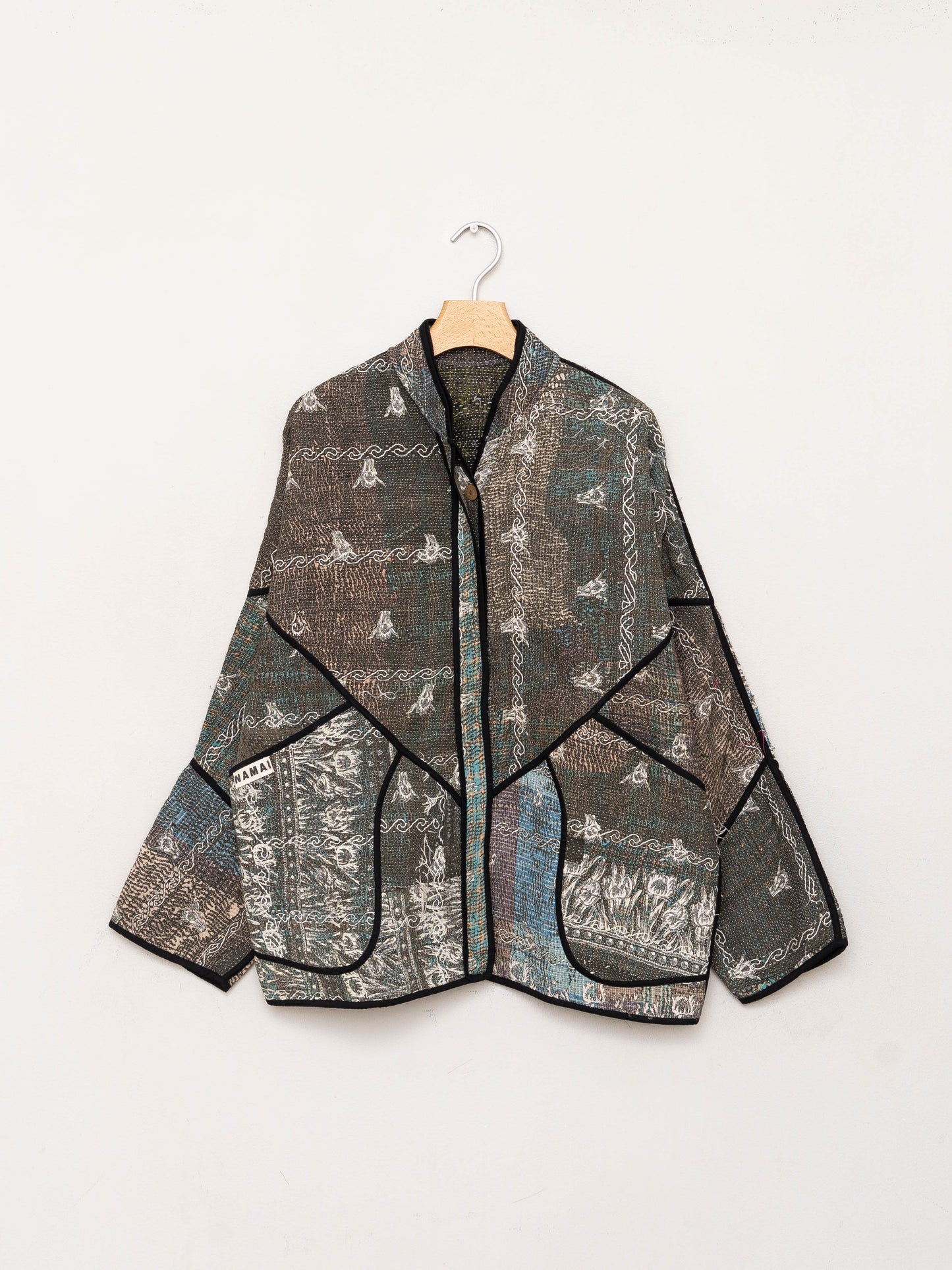 The Ladhiya Quilted Patchwork Kantha Jacket