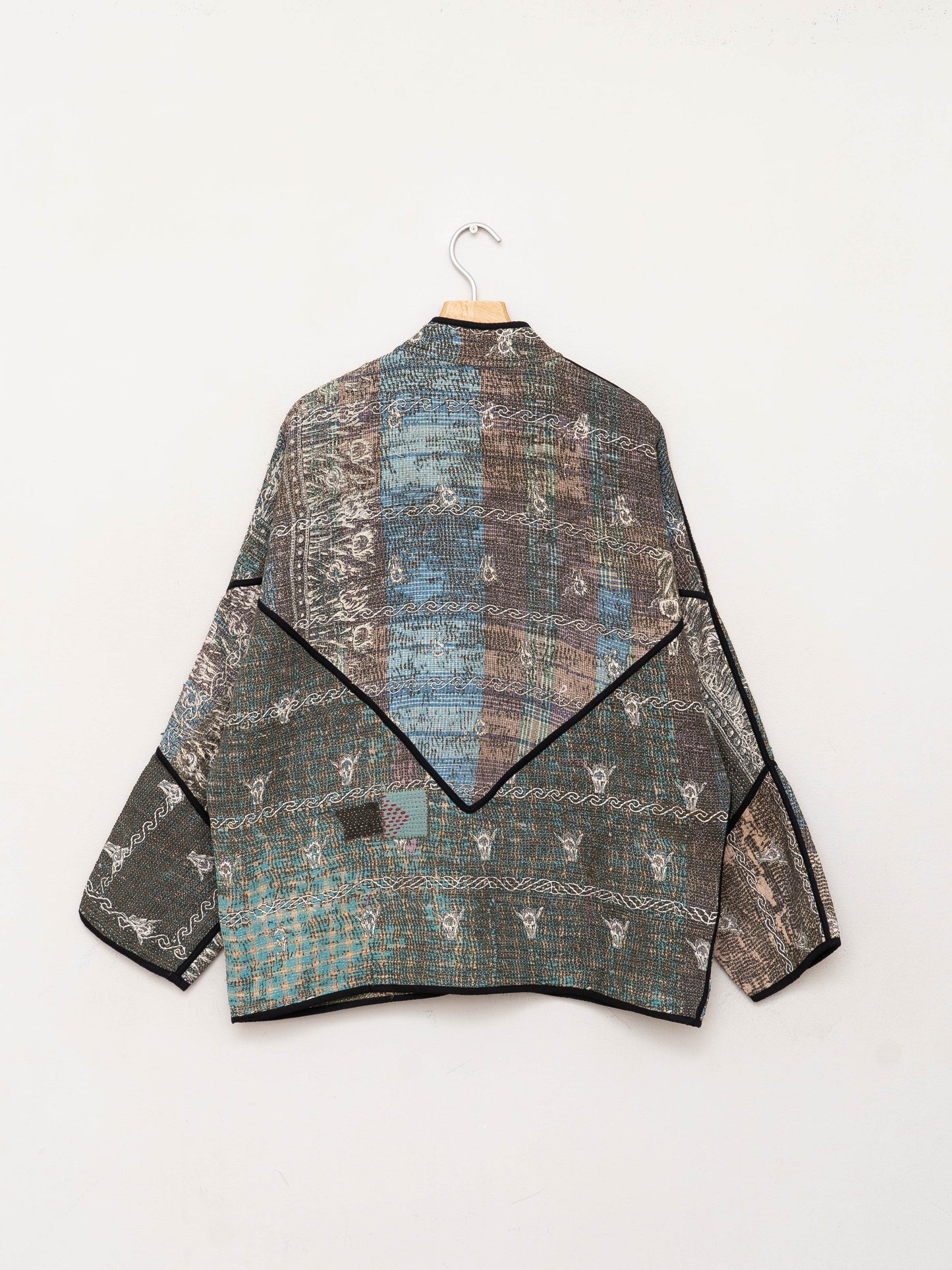 The Ladhiya Quilted Patchwork Kantha Jacket