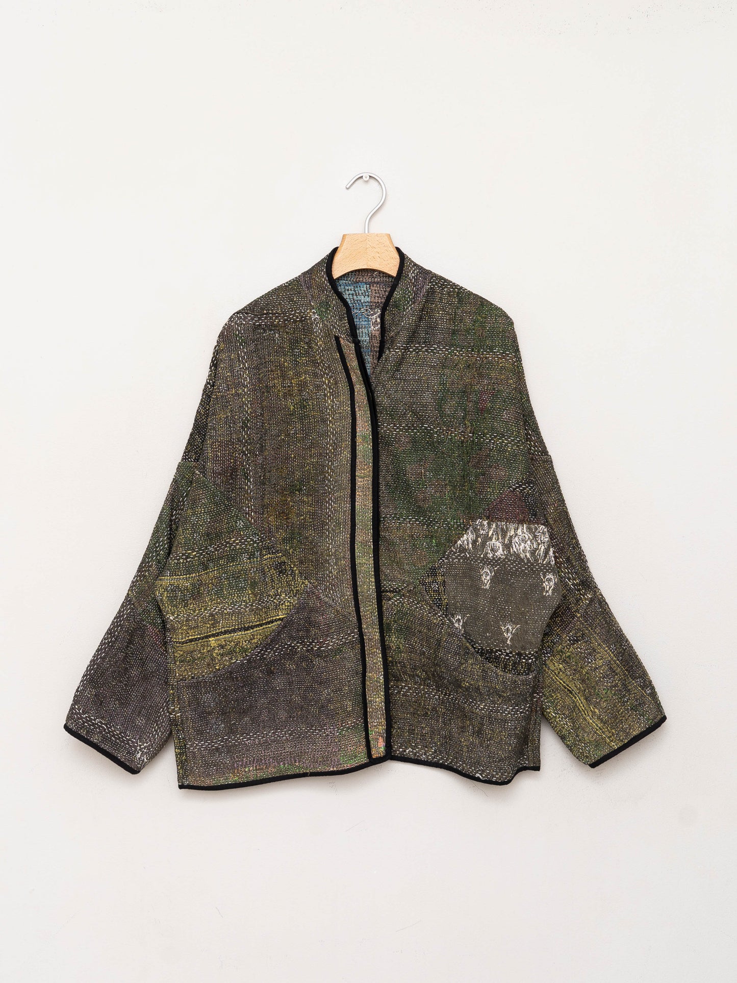 The Ladhiya Quilted Patchwork Kantha Jacket
