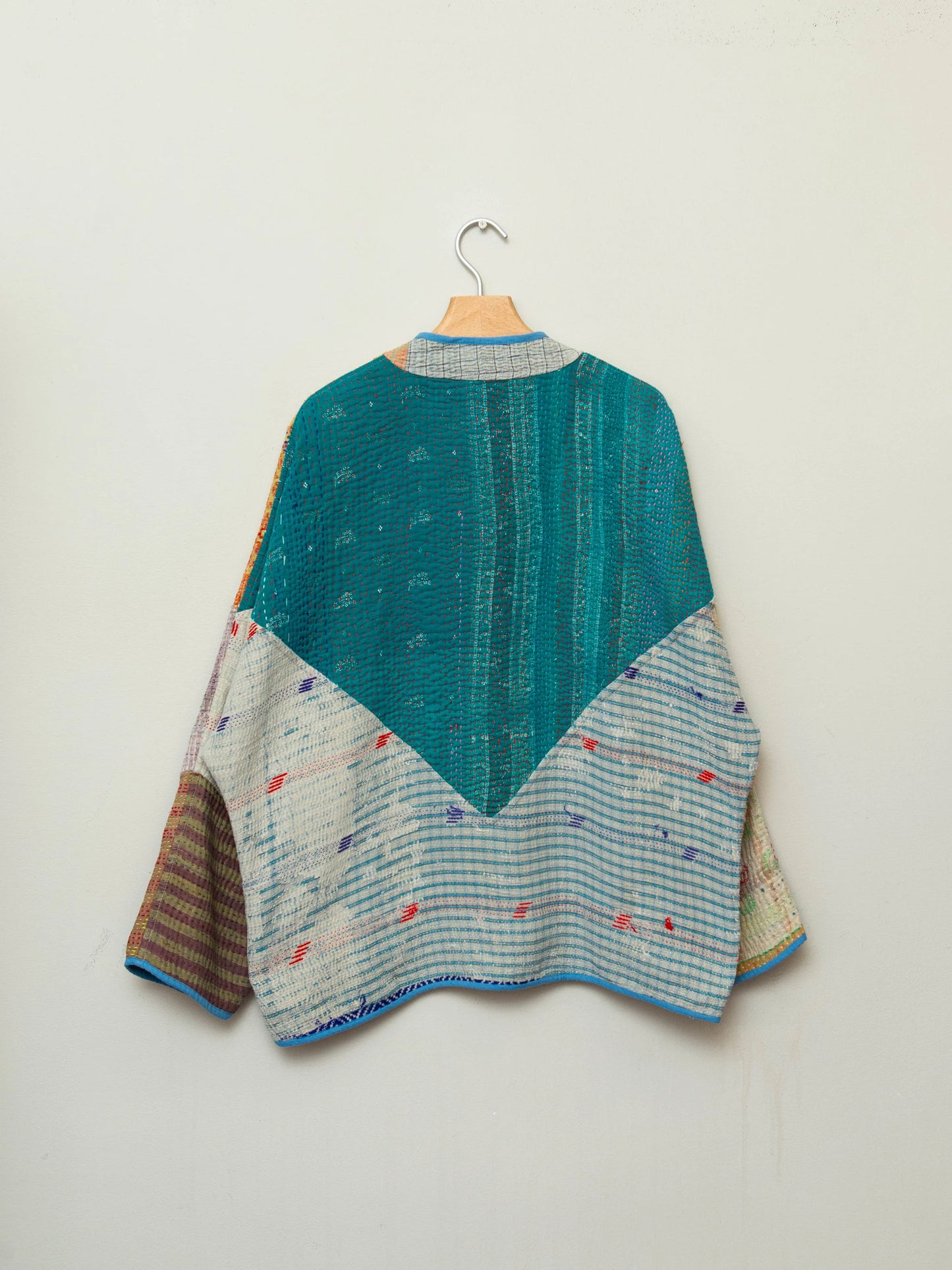The Ladhiya Quilted Patchwork Kantha Jacket