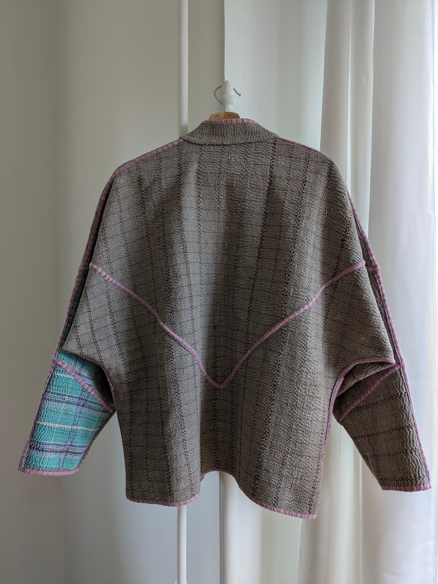 The Ladhiya Quilted Patchwork Kantha Jacket