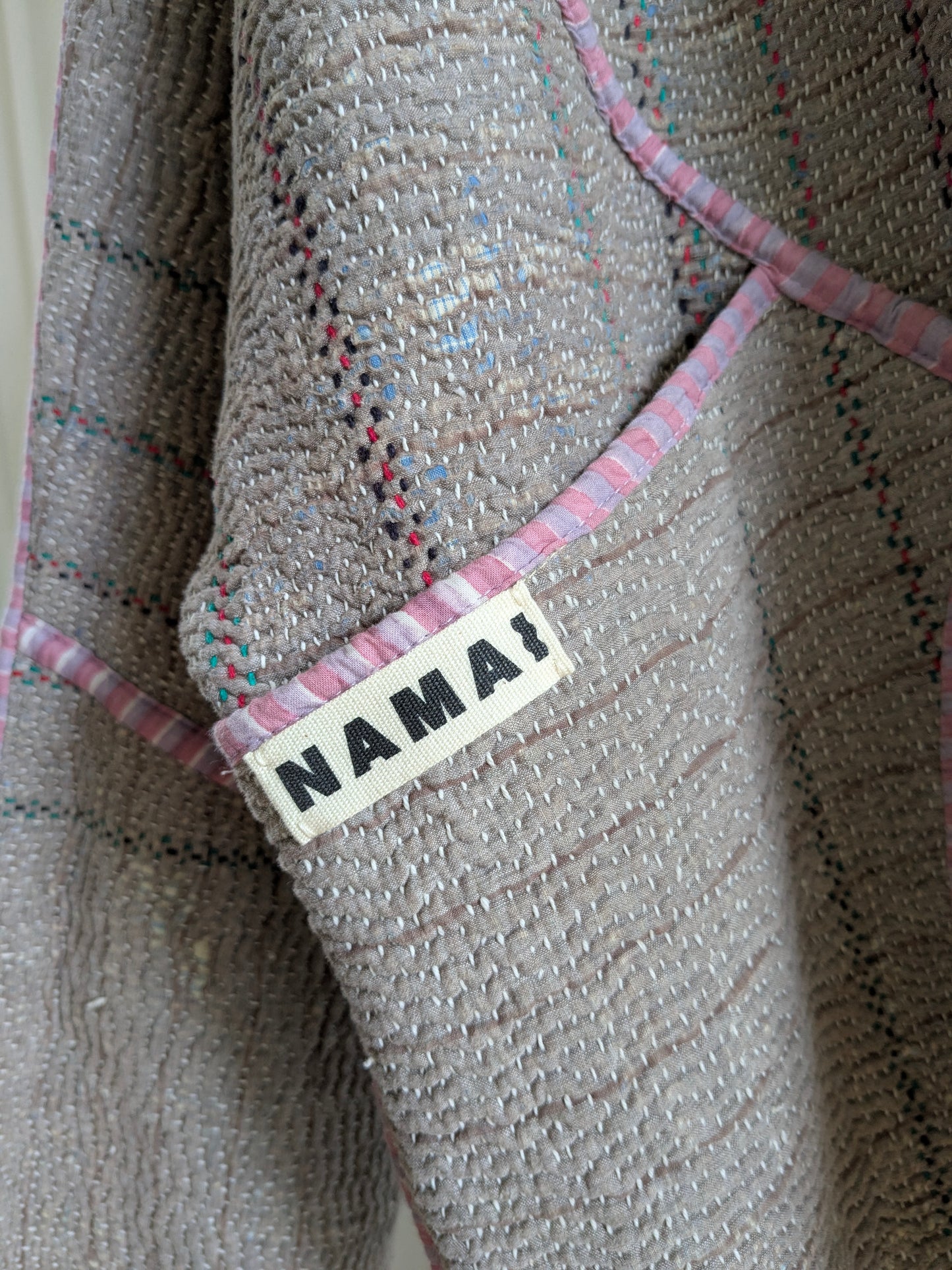 The Ladhiya Quilted Patchwork Kantha Jacket