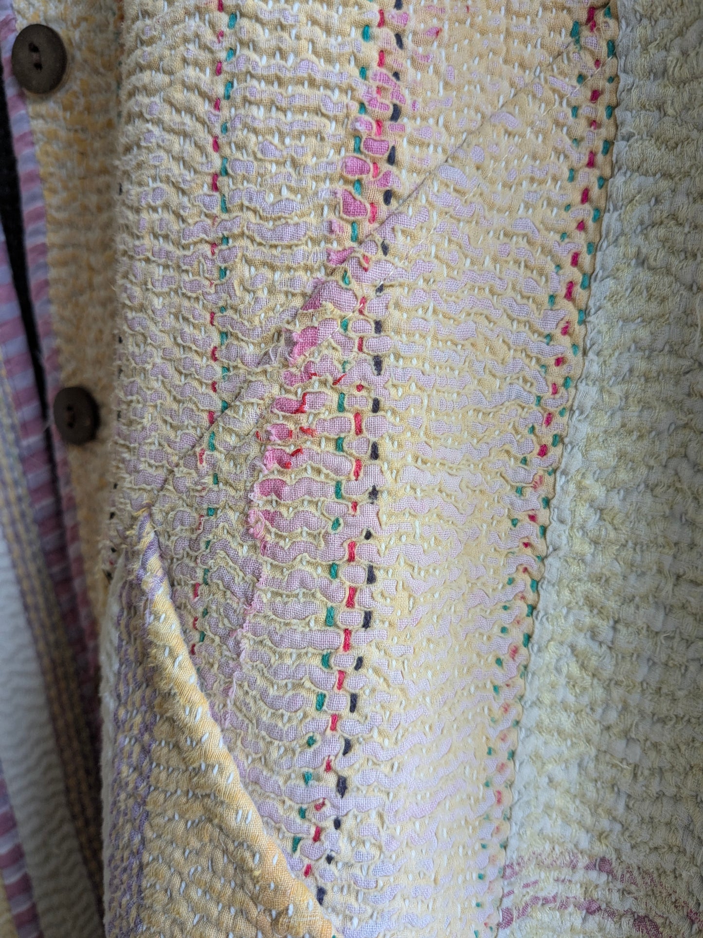 The Ladhiya Quilted Patchwork Kantha Jacket