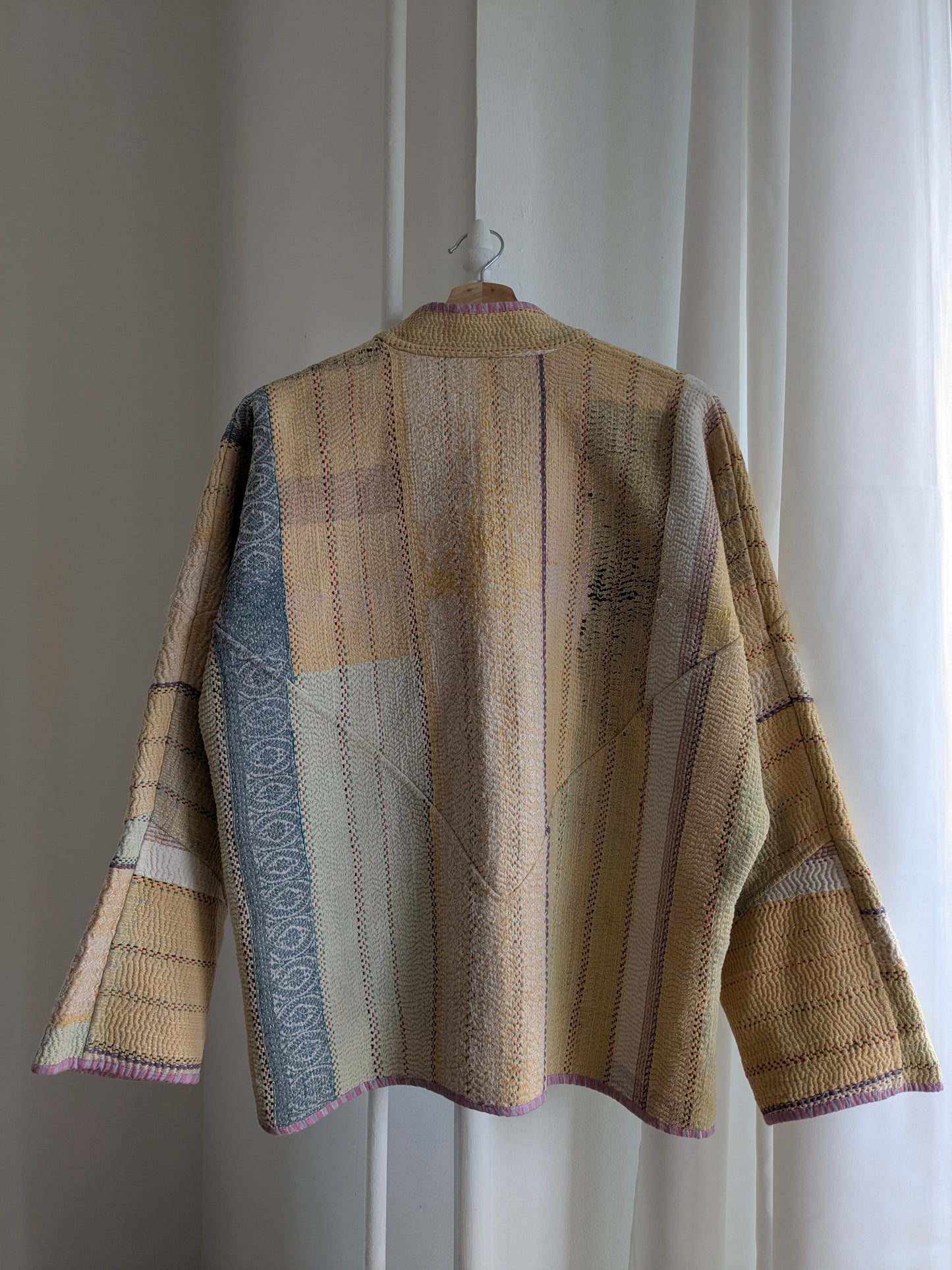 The Ladhiya Quilted Patchwork Kantha Jacket