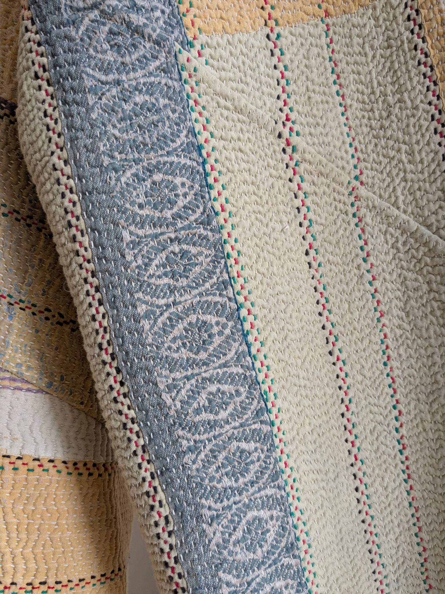The Ladhiya Quilted Patchwork Kantha Jacket