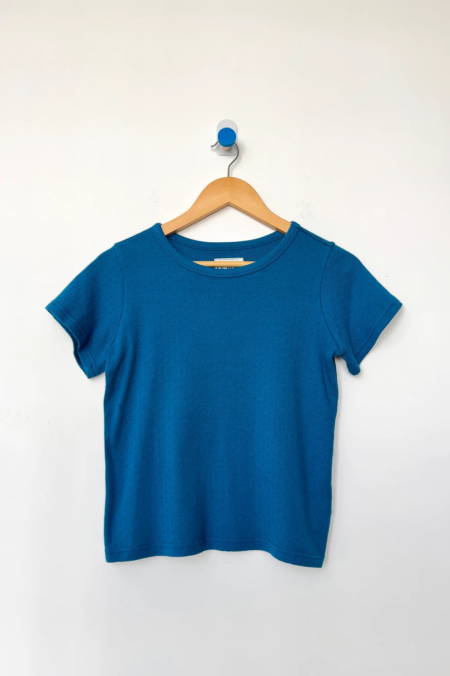 PREORDER Pointelle Babe Tee - Sea Blue
