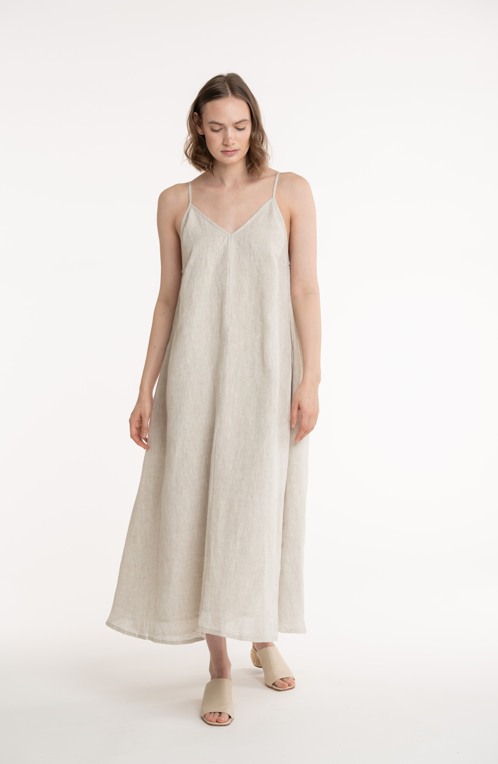 Playa Dress - Natural Linen