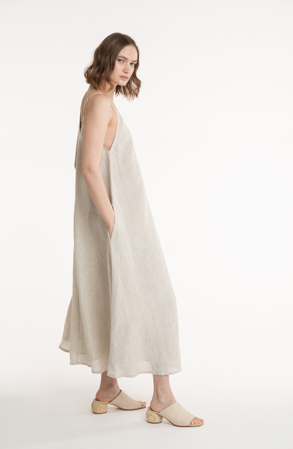 Playa Dress - Natural Linen