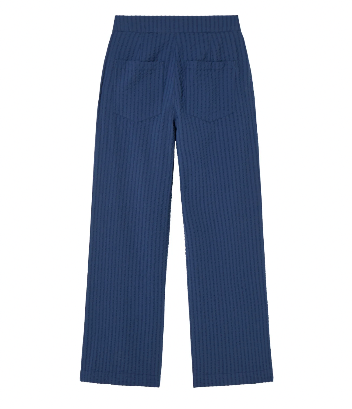 Manolita Seersucker Pants - Blue