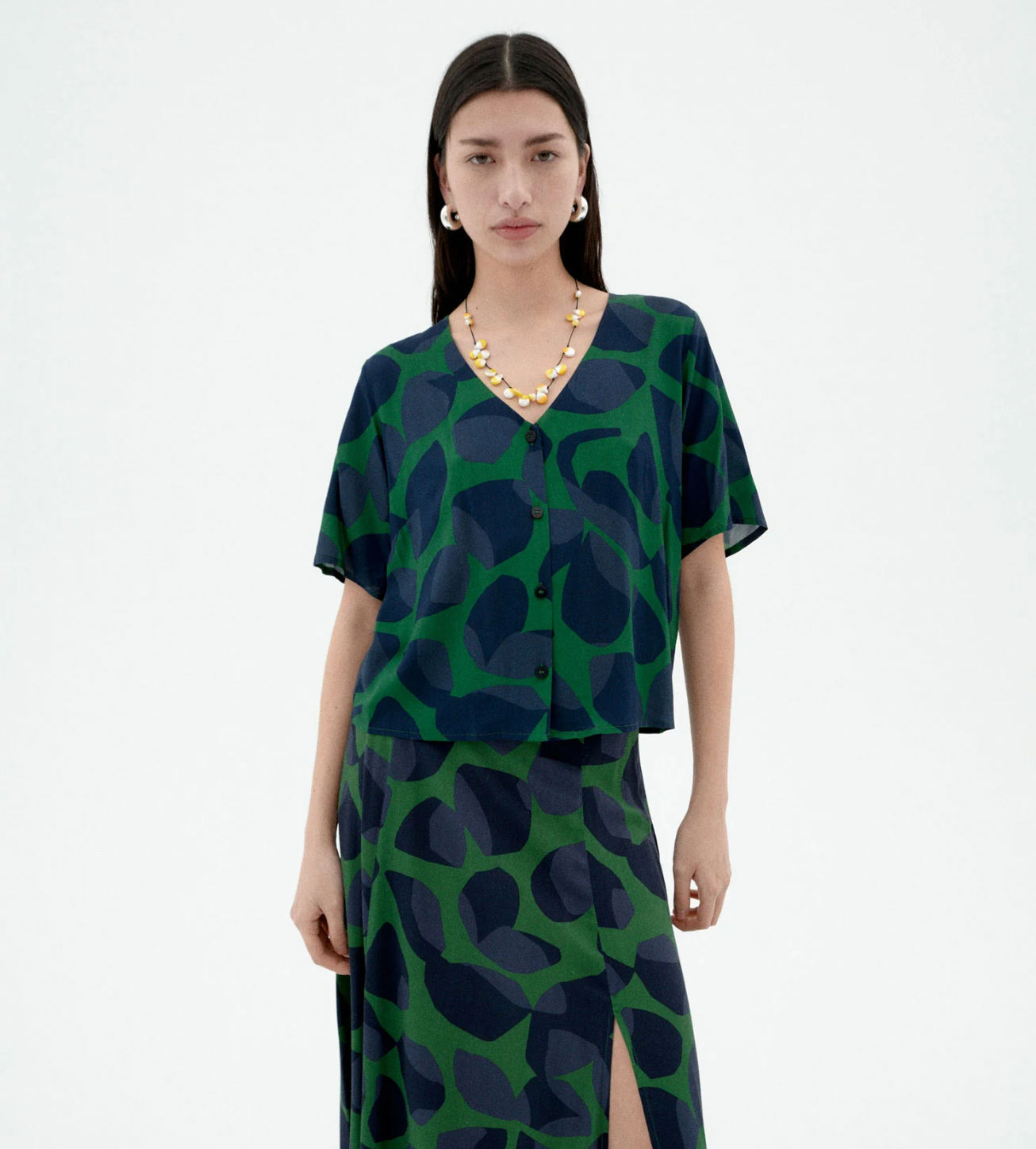 Libelula Blouse - Leaf Green
