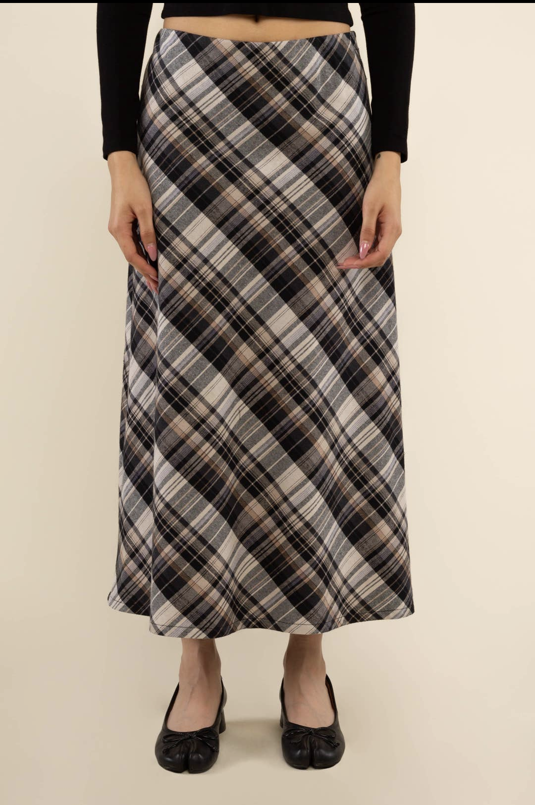 Magnolia Flannel Plaid Maxi Skirt