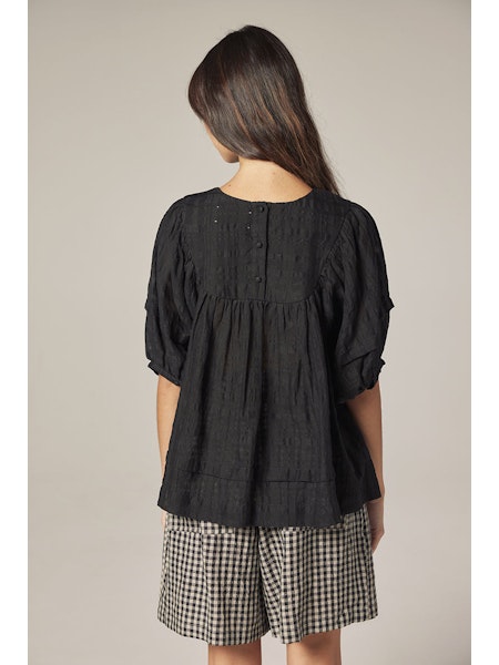 Puff Sleeve Yoke Top