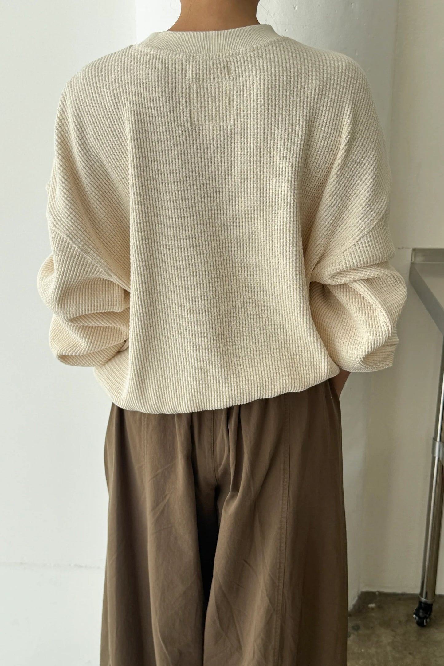 PREORDER Waffle Core Sweatshirt - Naturel