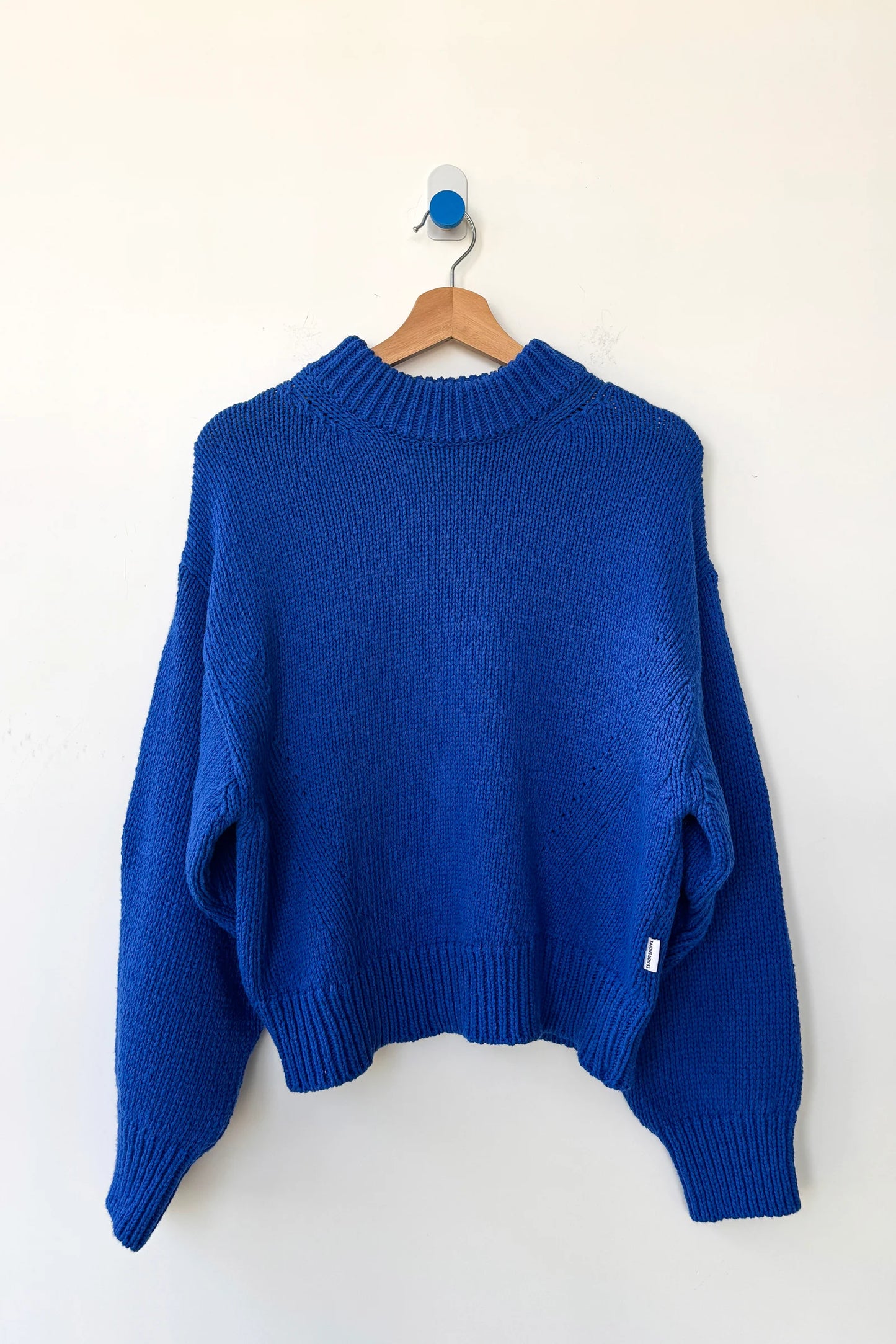 Zoe Cotton Sweater - Cobalt