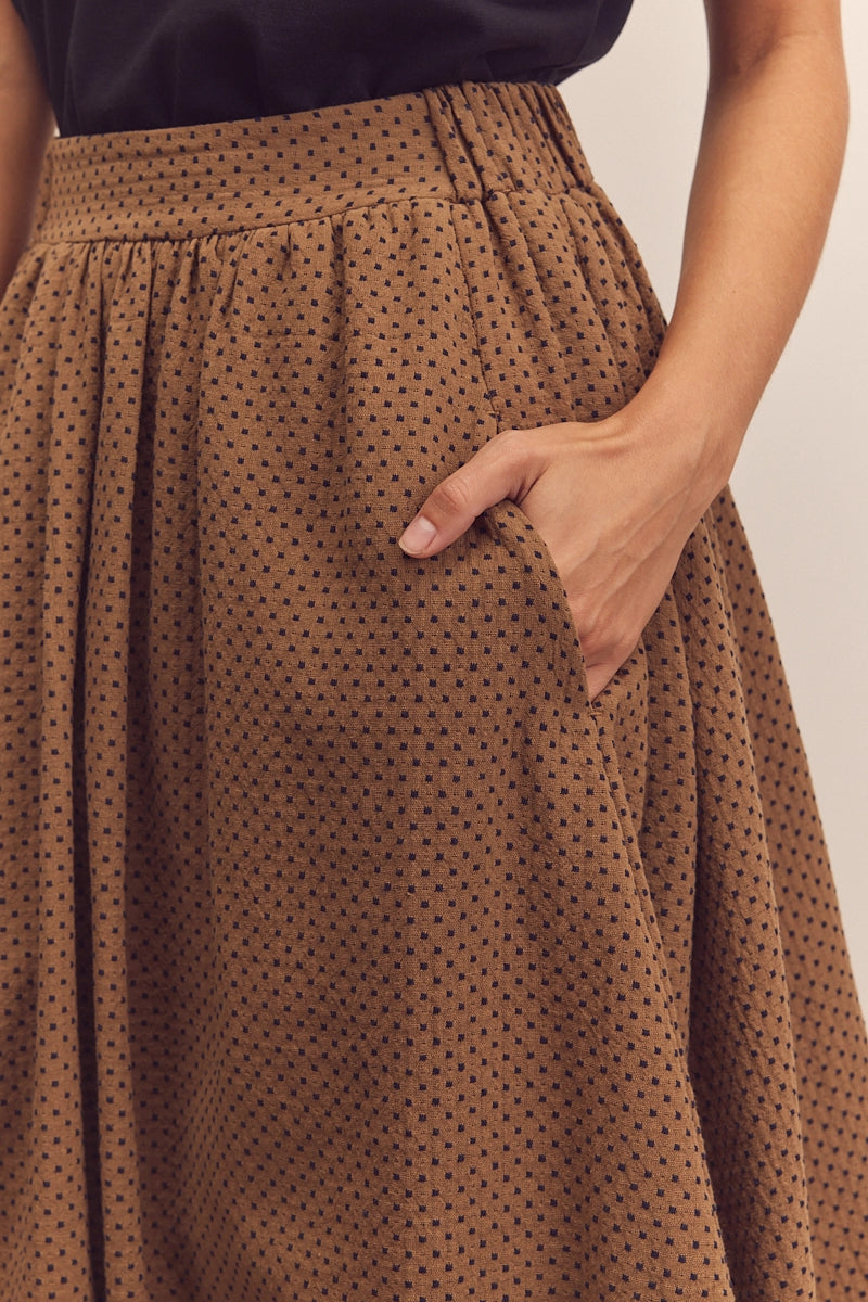 Midi Cotton Circle Skirt