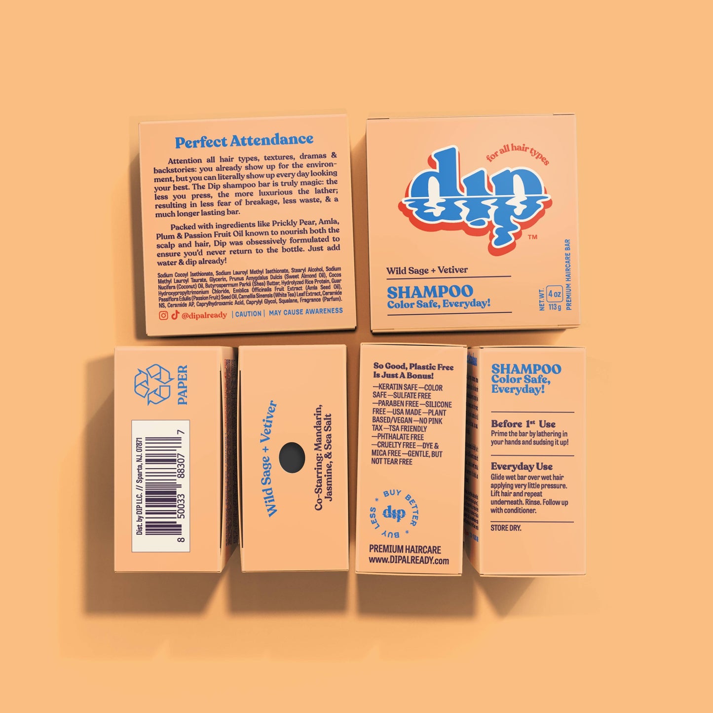 dip Color Safe Shampoo Bar for Every Day - (multiple options)