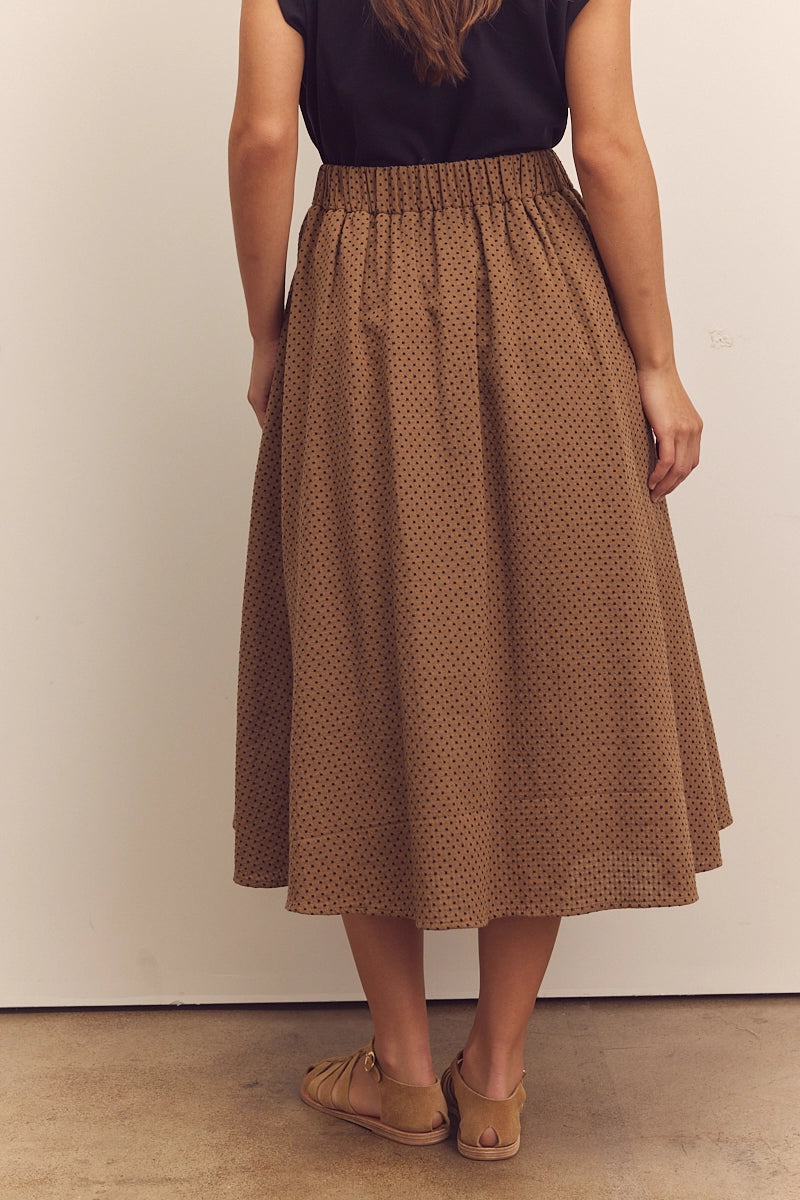 Midi Cotton Circle Skirt