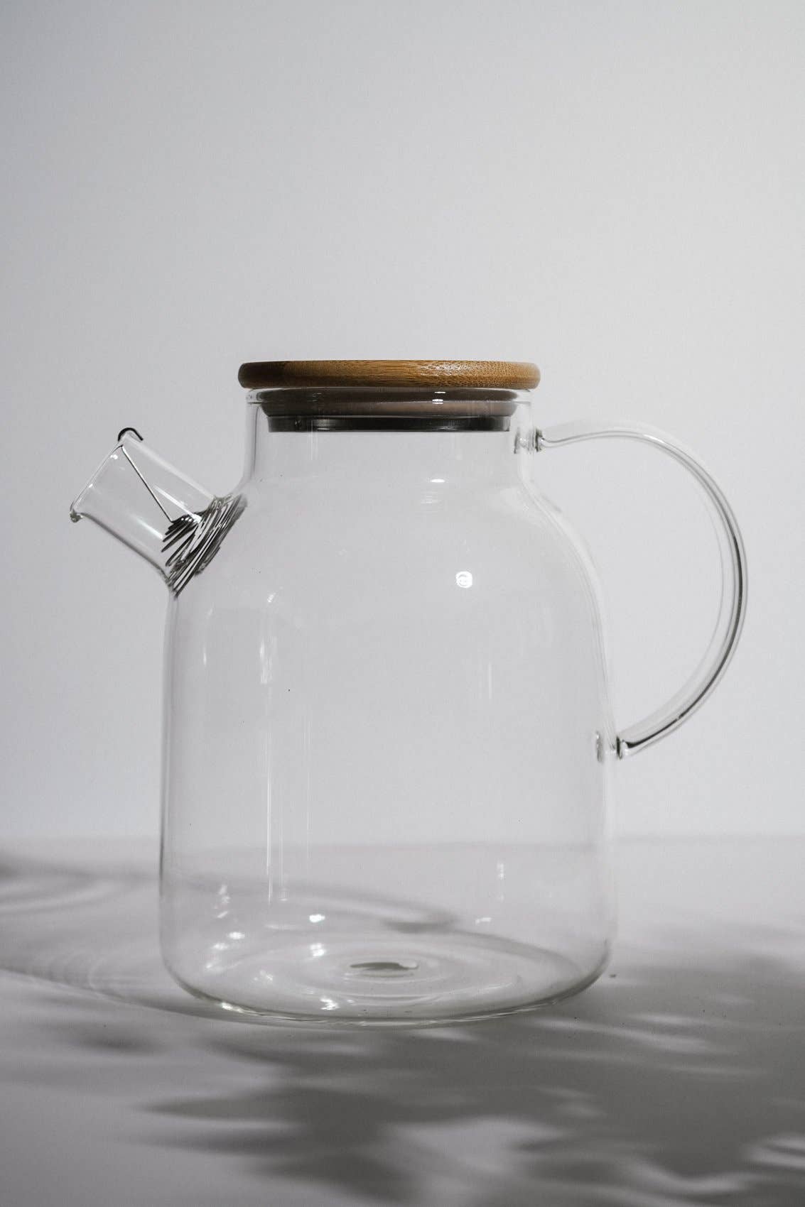 Teapot with Bamboo Lid - 1.8L / 60oz | Borosilicate Glass