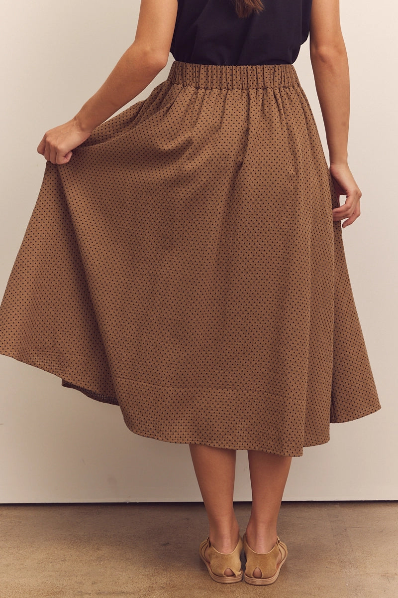 Midi Cotton Circle Skirt