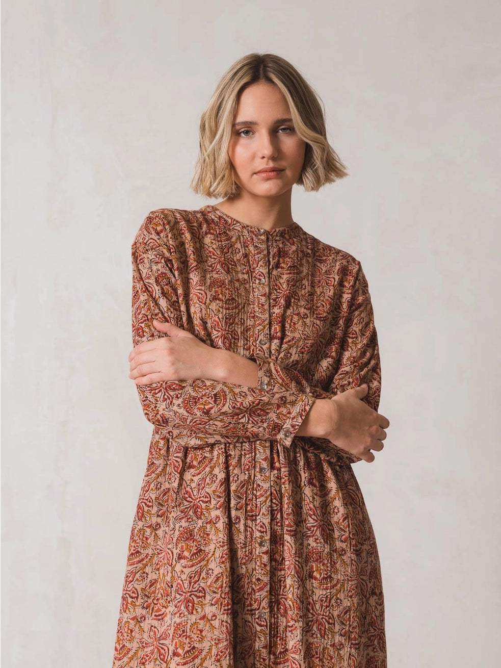 Batik Shirt Dress