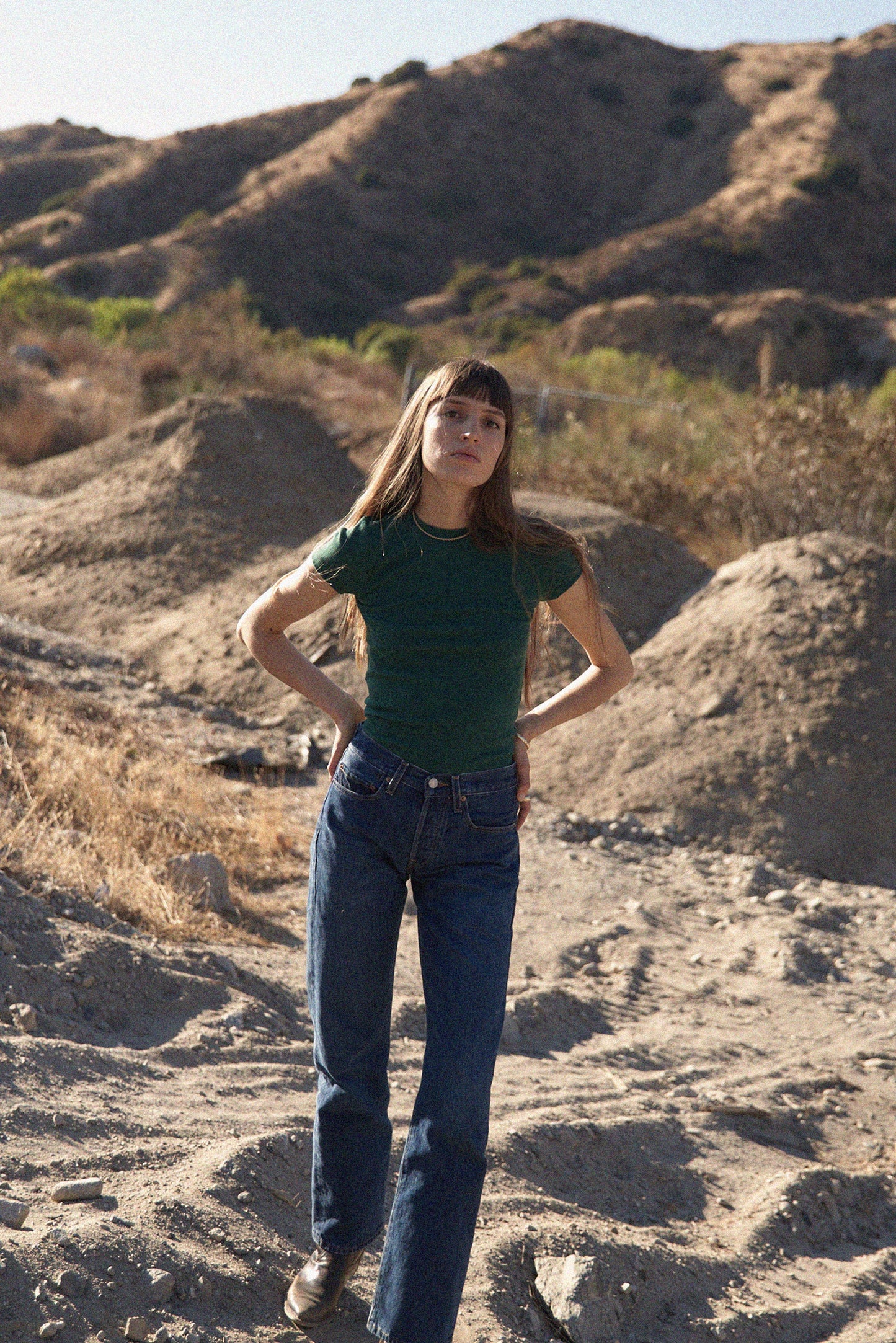 Jacquard Bebe Tee - Forest