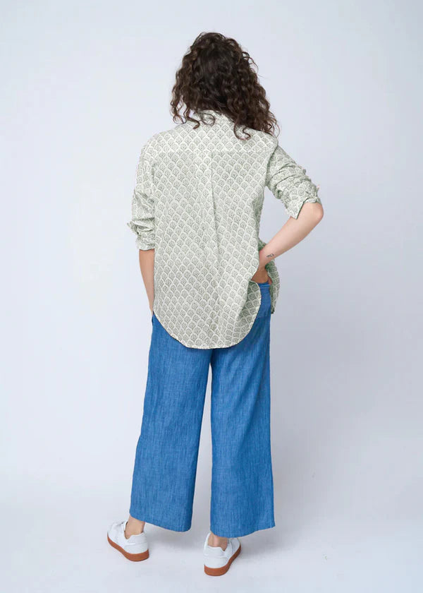 Good Boyfriend Shirt - Sunflower in Olive