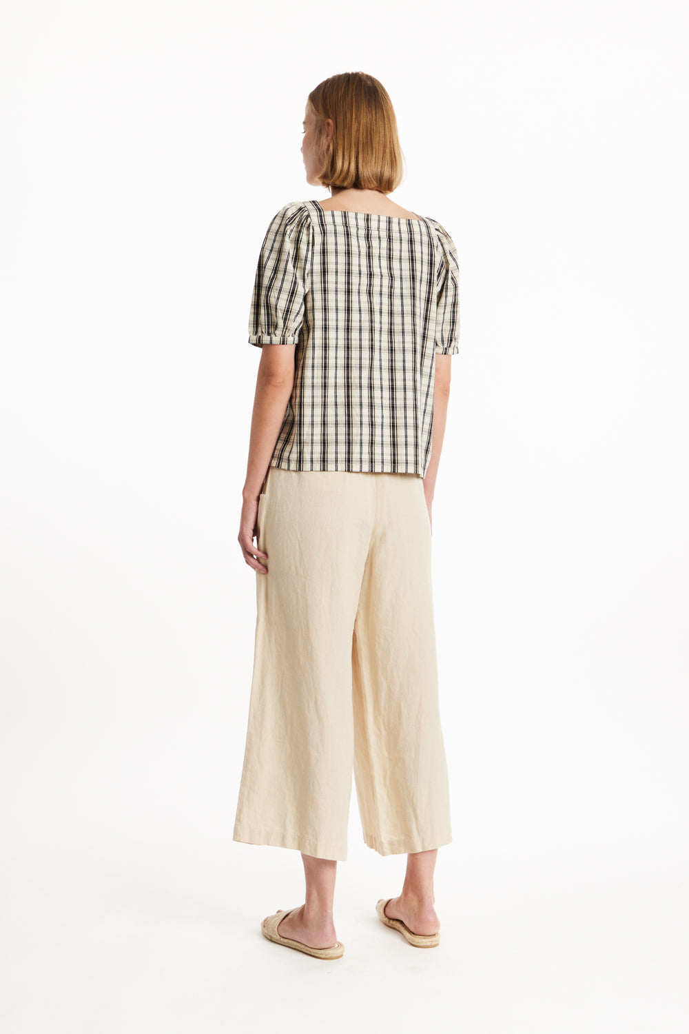 Talia Checkered Top