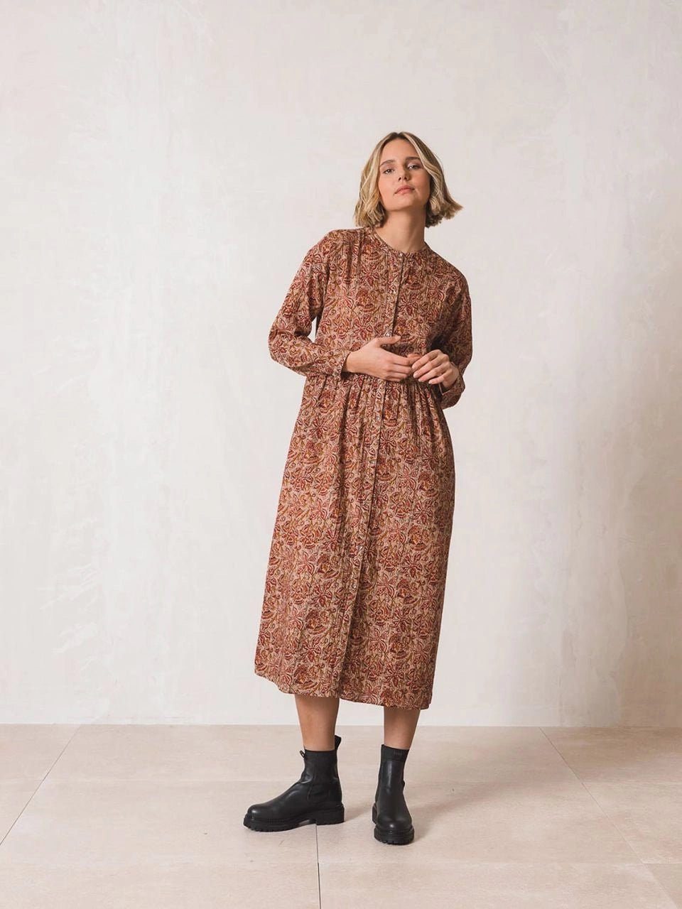 Batik Shirt Dress