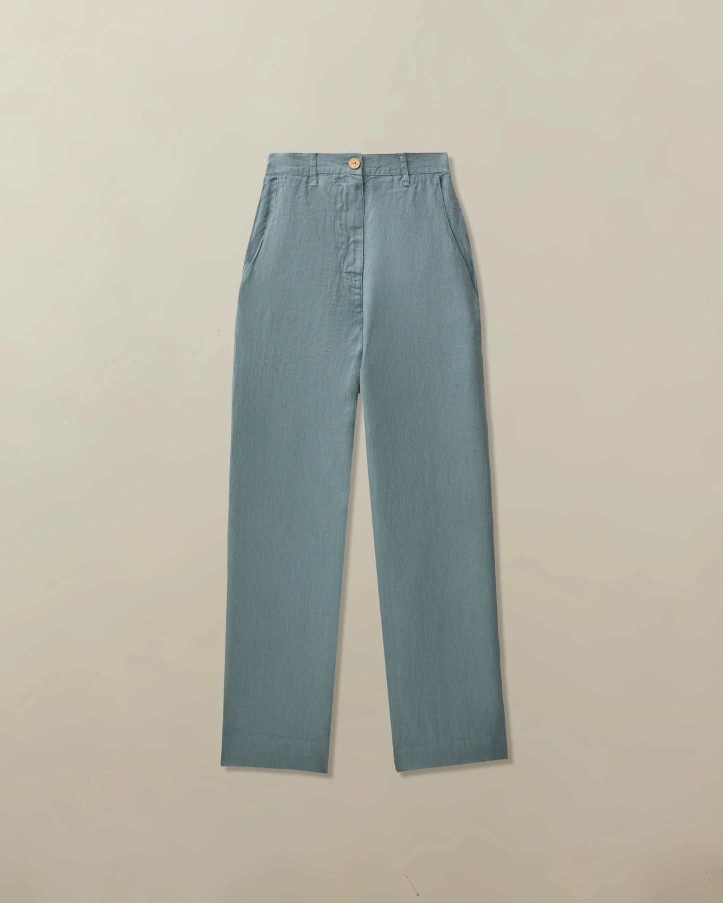 Mallorca Pant in Garment Dyed Linen - Chambray