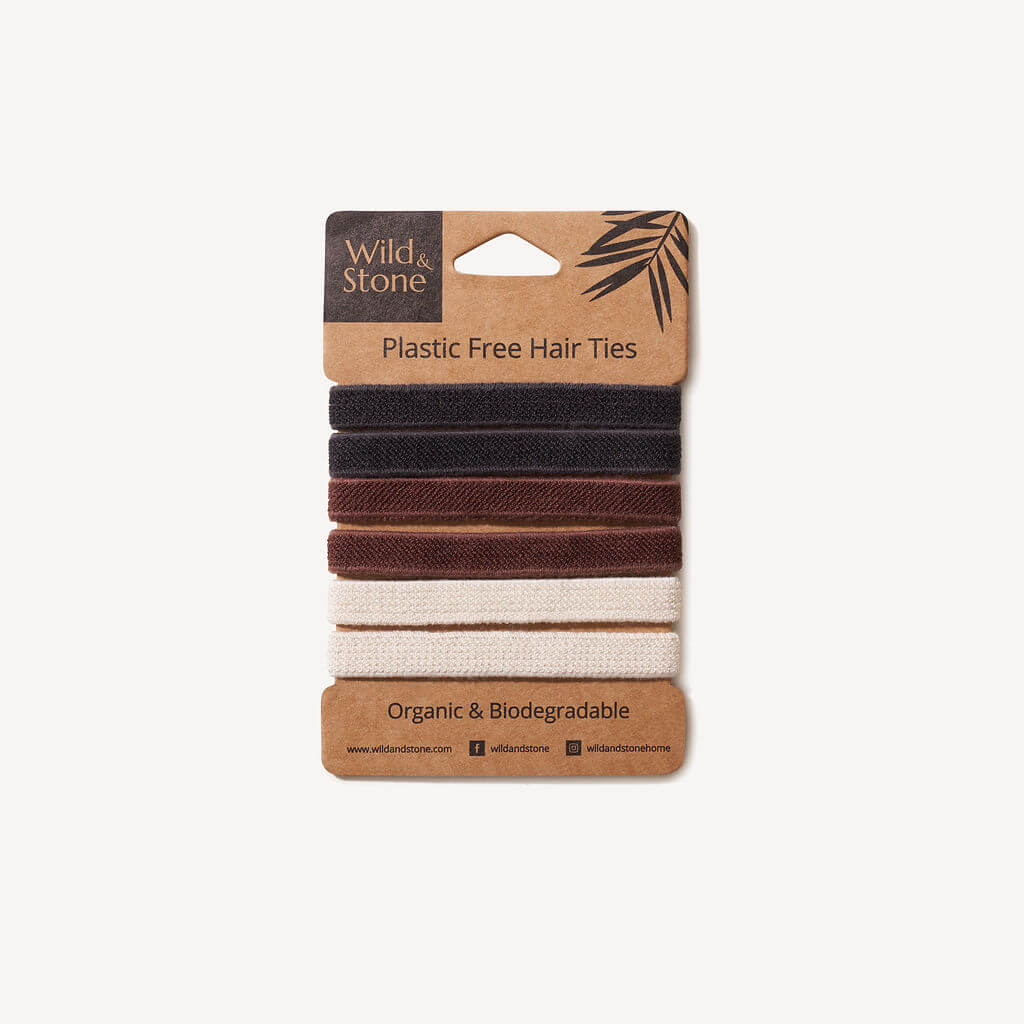 Plastic Free Hair Ties - 6 Pack