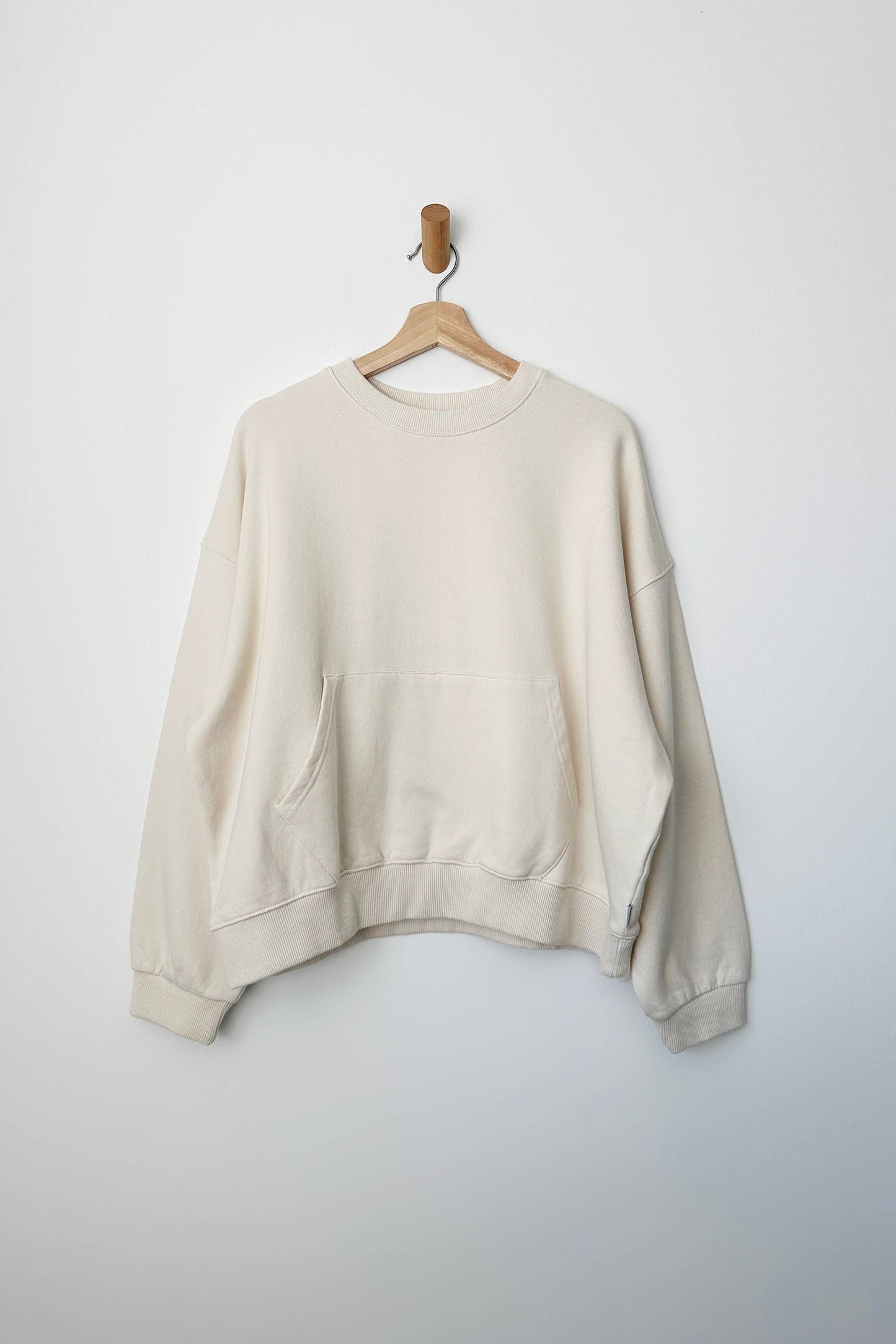 French Terry Poche Top - Naturel