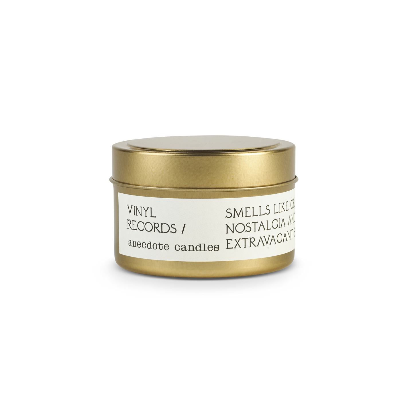 Vinyl Records Tin Candle (Black Oud)
