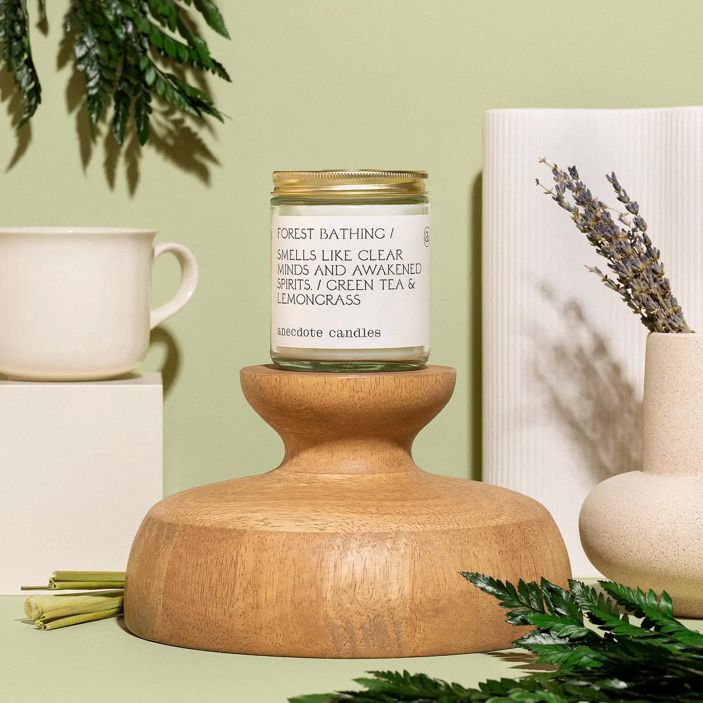 Forest Bathing Candle (Green Tea & Lemongrass)
