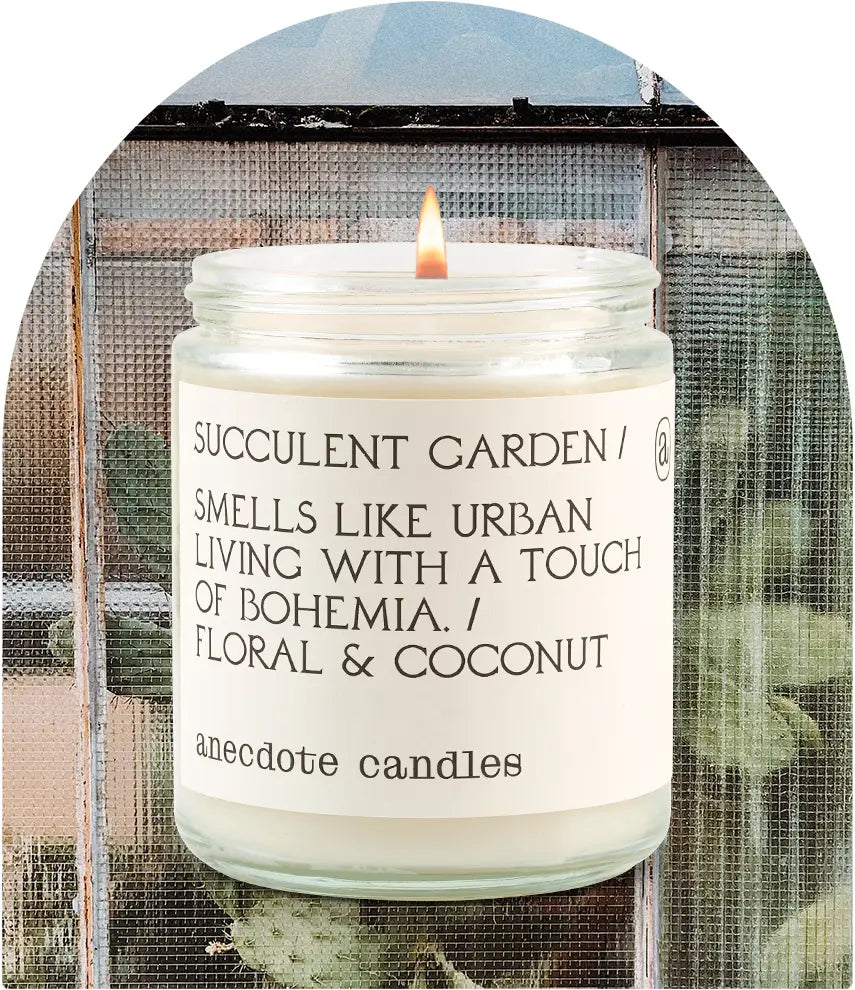 Succulent Garden Candle (Floral & Coconut)