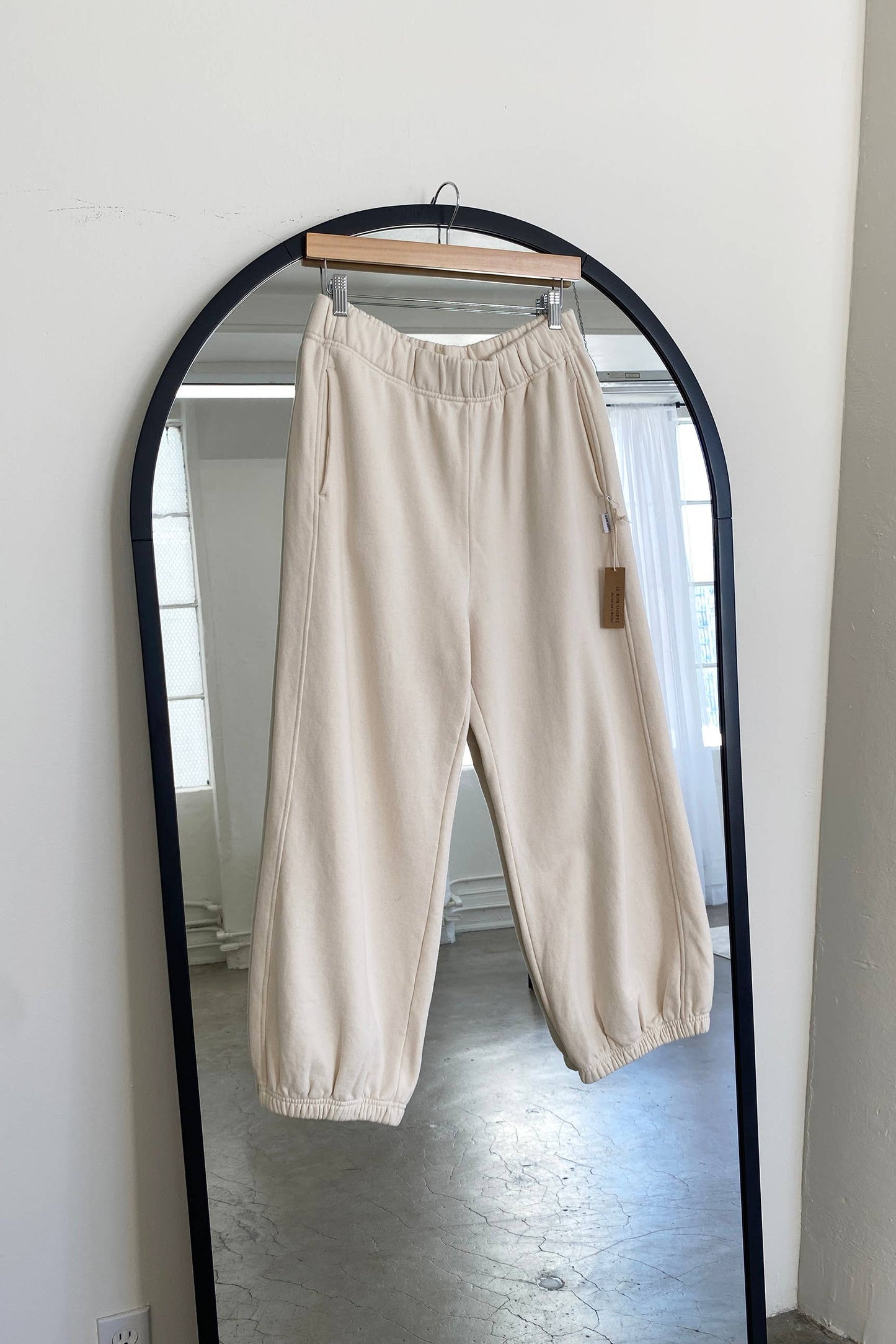 French Terry Balloon Pants - Naturel