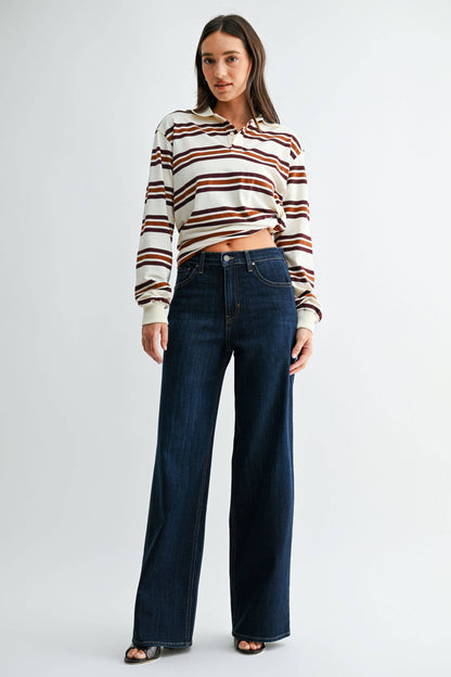 Classic Relaxed Wide Leg - Dark Denim
