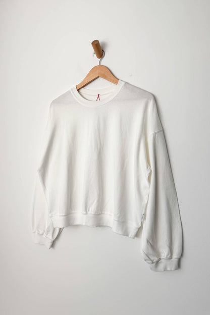 Cali Jersey Sweatshirt - Vintage White