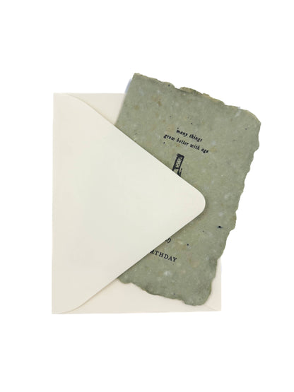 Handmade Birthday Card - Grow Better with Age
