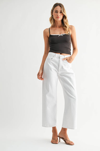 Barrel Jean Twist - Opt White