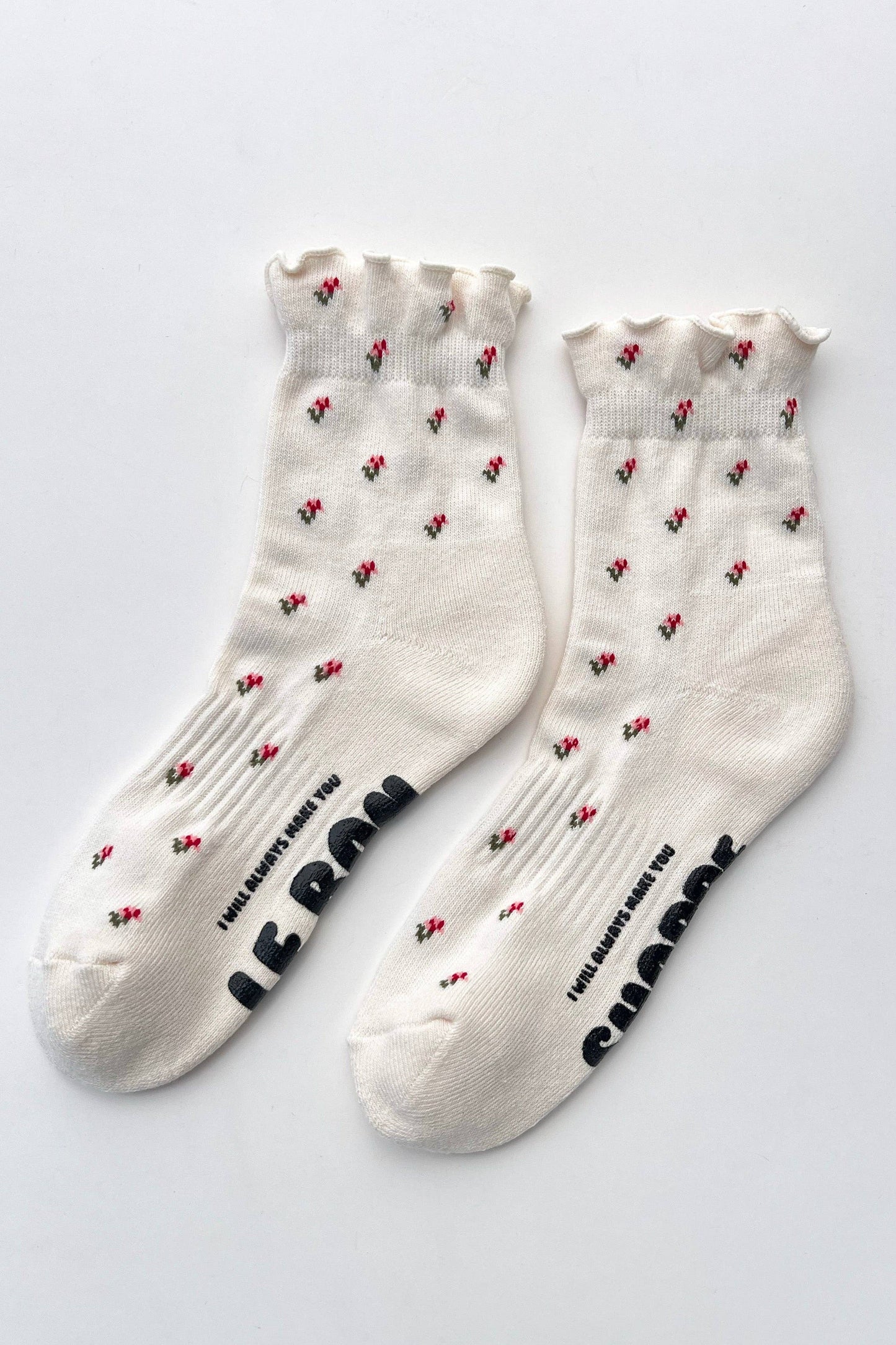 Petal Ruffled Hugger Crew Socks - Multiple Colors