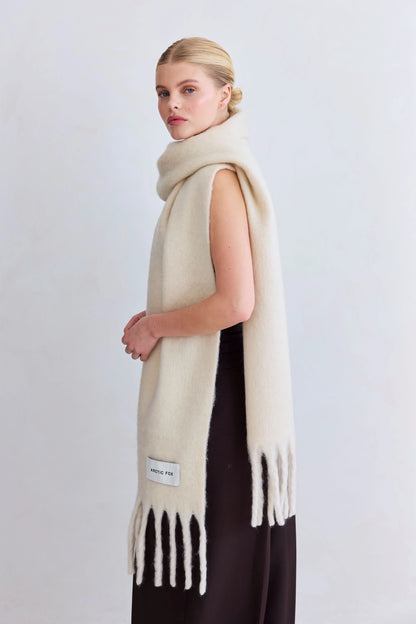 The Reykjavik Scarf - Pebble Beige