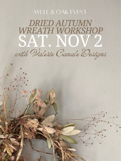 Nov. 2 | Dried Autumn Wreath Workshop